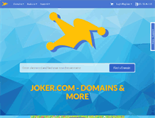 Tablet Screenshot of joker.com